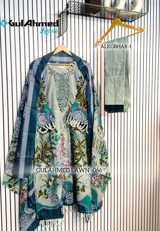 AL-HUDA FASHION GULAHMED LAWN VOL-066 Cotton Printed Pakistani Suit Set