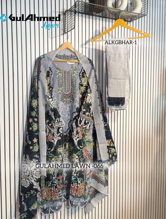 AL-HUDA FASHION GULAHMED LAWN VOL-066 Cotton Printed Pakistani Suit Set