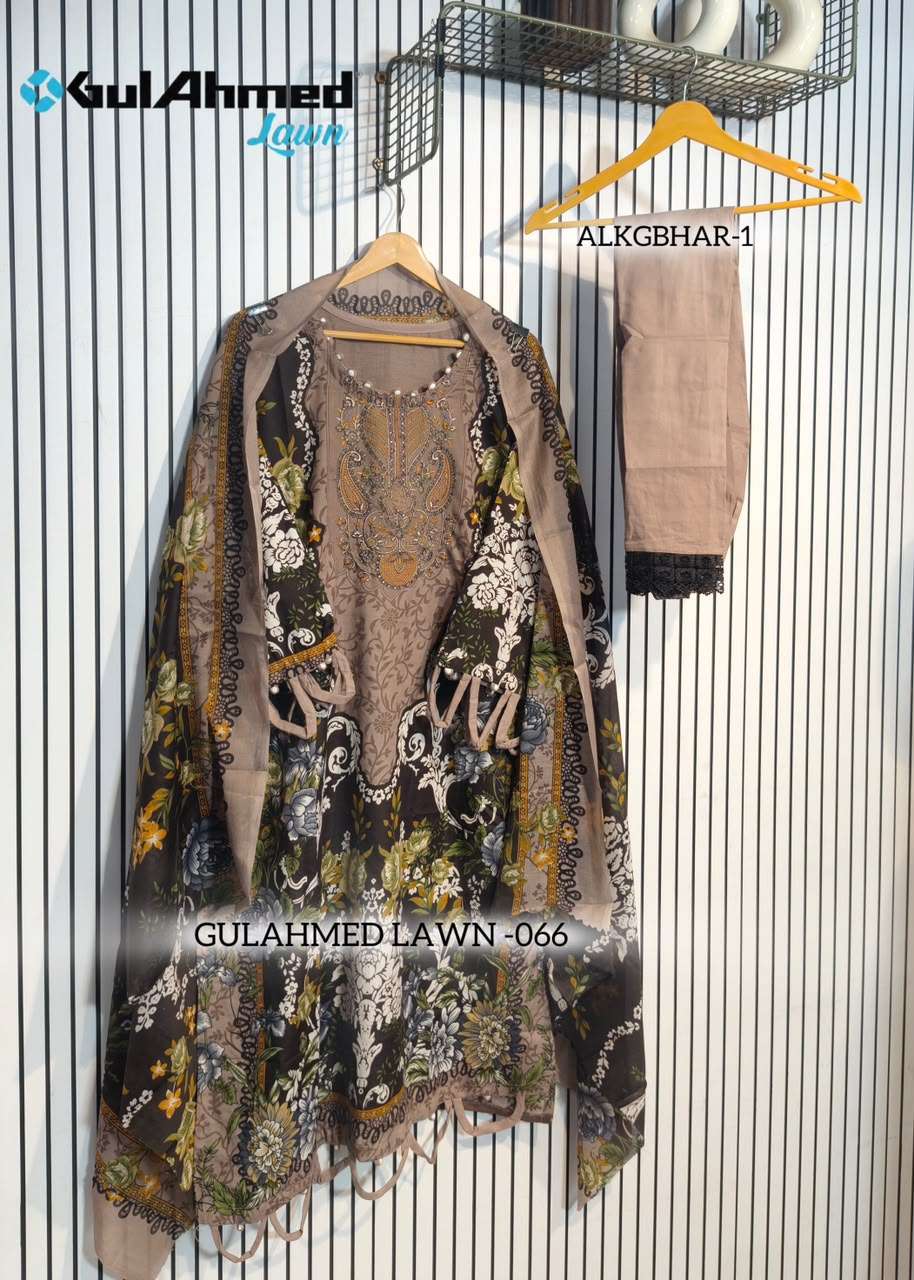 AL-HUDA FASHION GULAHMED LAWN VOL-066 Cotton Printed Pakistani Suit Set