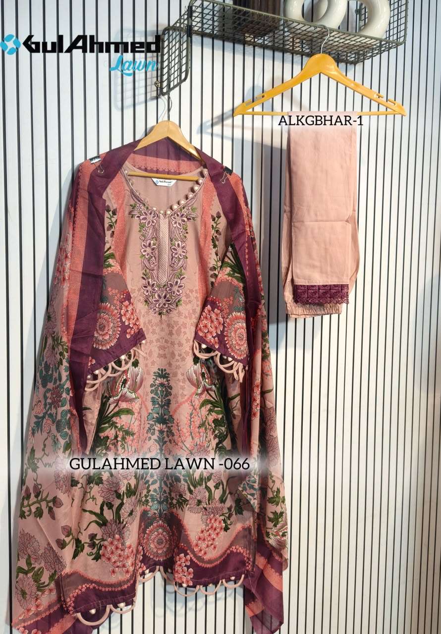 AL-HUDA FASHION GULAHMED LAWN VOL-066 Cotton Printed Pakistani Suit Set