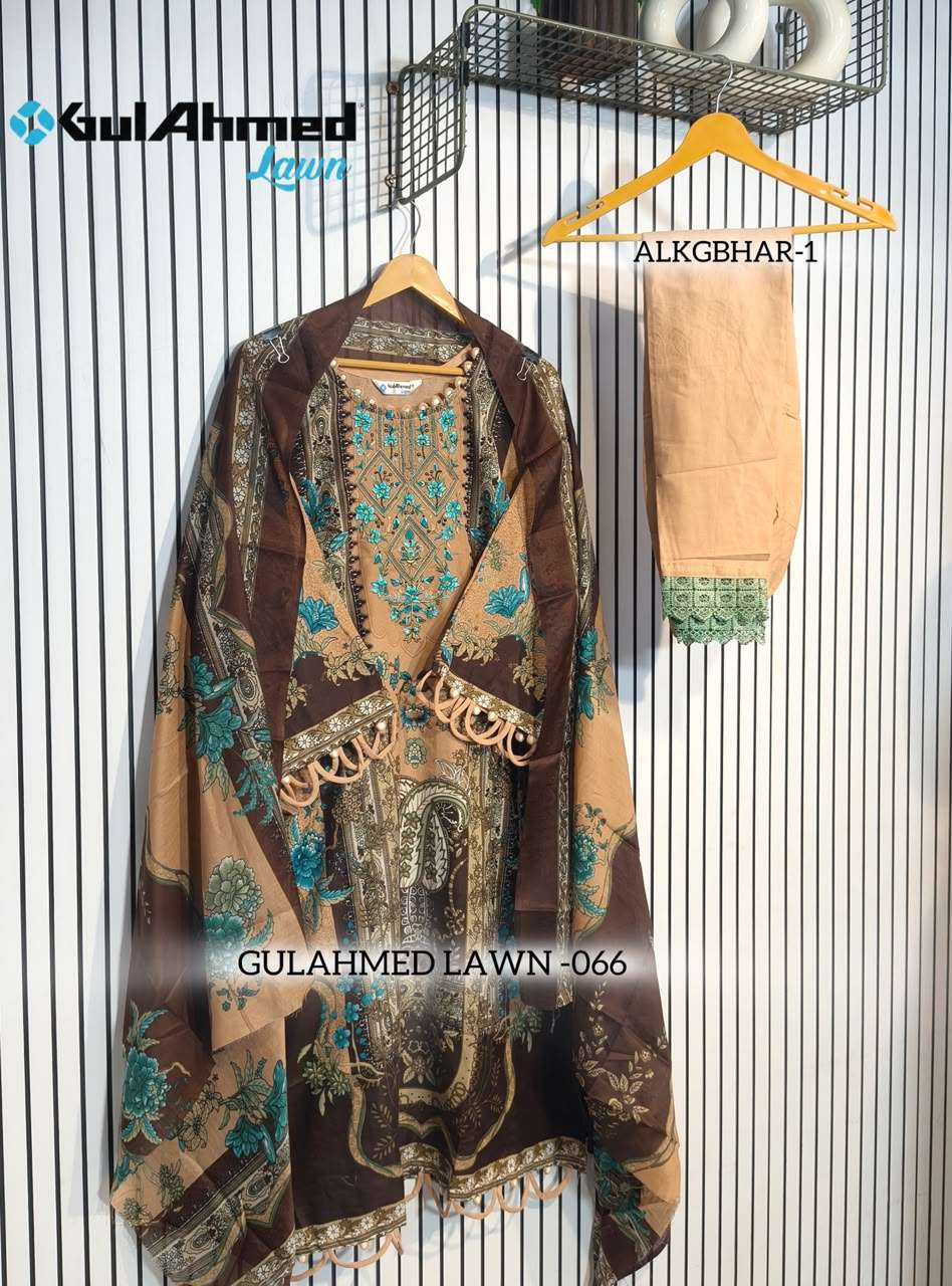 AL-HUDA FASHION GULAHMED LAWN VOL-066 Cotton Printed Pakistani Suit Set