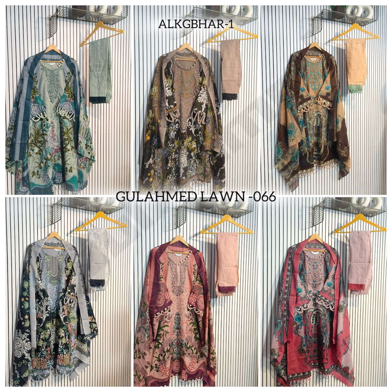 AL-HUDA FASHION GULAHMED LAWN VOL-066 Cotton Printed Pakistani Suit Set
