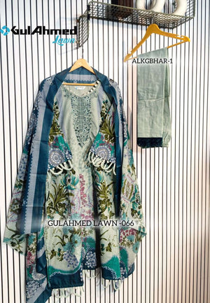 AL-HUDA FASHION GULAHMED LAWN VOL-066 Cotton Printed Pakistani Suit Set - Amrah Wholesale