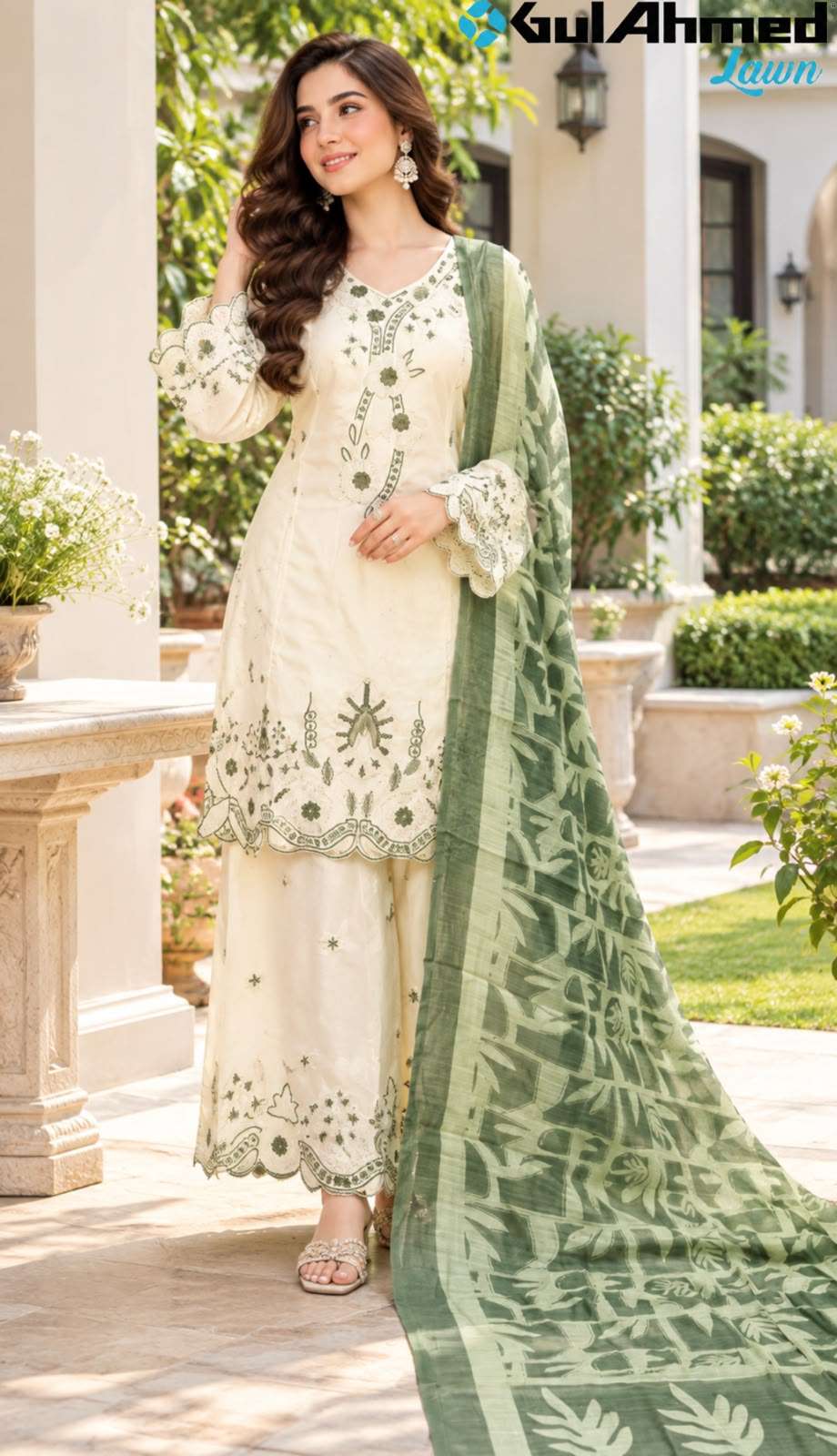 Al-Huda Fashion Gulahmed Lawn Vol-072 Roman Salwar Suit Set