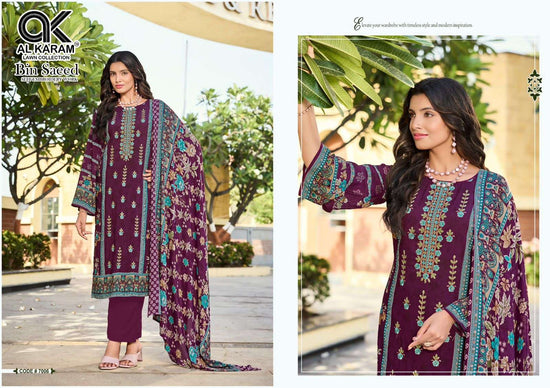 Al Karam Bin Saeed Vol 7 Viscose Rayon Pakistani Suit - Amrah Wholesale