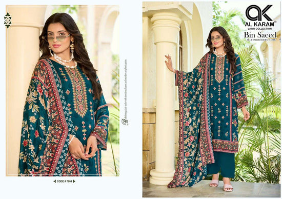 Al Karam Bin Saeed Vol 7 Viscose Rayon Pakistani Suit - Amrah Wholesale