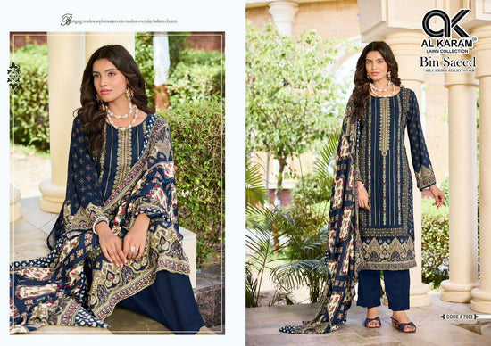 Al Karam Bin Saeed Vol 7 Viscose Rayon Pakistani Suit - Amrah Wholesale