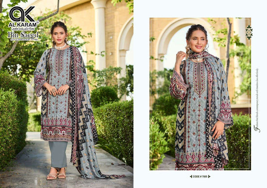 Al Karam Bin Saeed Vol 7 Viscose Rayon Pakistani Suit - Amrah Wholesale