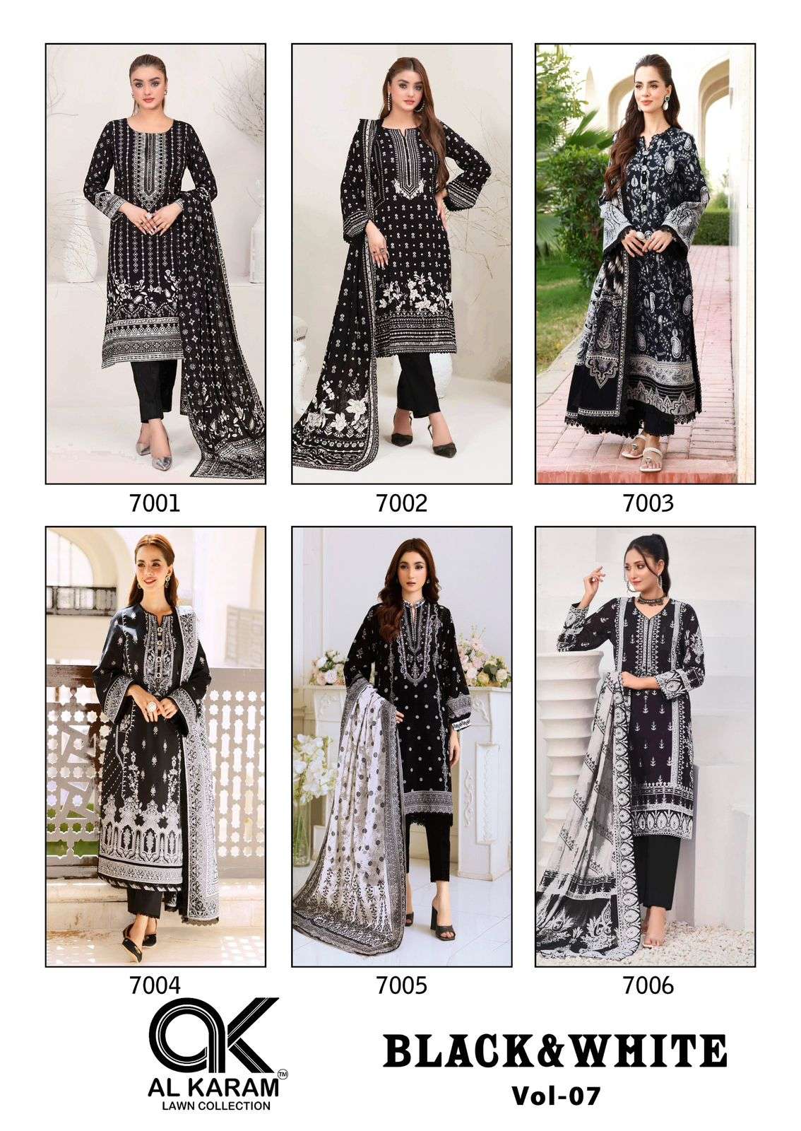 Al Karam Black And White Vol-7