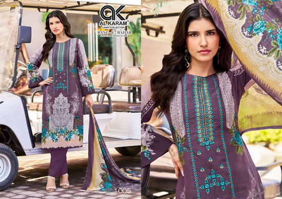 Al Karam Rang-E-Bahar Soft Cotton Pakistani Salwar Suit
