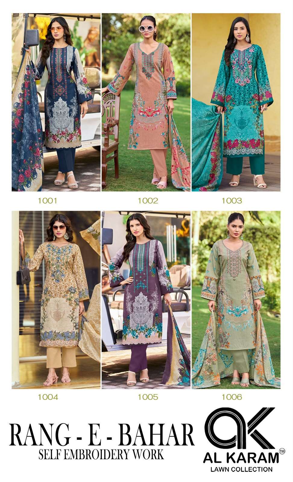 Al Karam Rang-E-Bahar Soft Cotton Pakistani Salwar Suit
