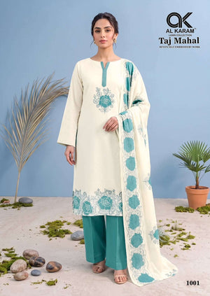 Al Karam Taj Mahal Rayon Dress Material