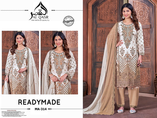 Al-Qasr MA-314 NX Silk Embroidered Salwar Suit Set