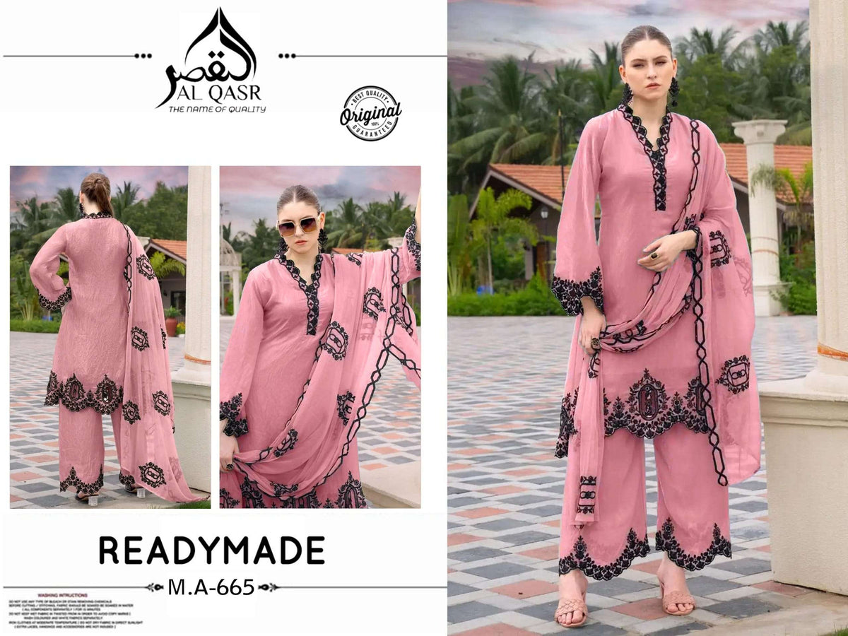 AL - QASR MA - 665 Pakistani Suit Set Wholesale Catalogue - Amrah Wholesale