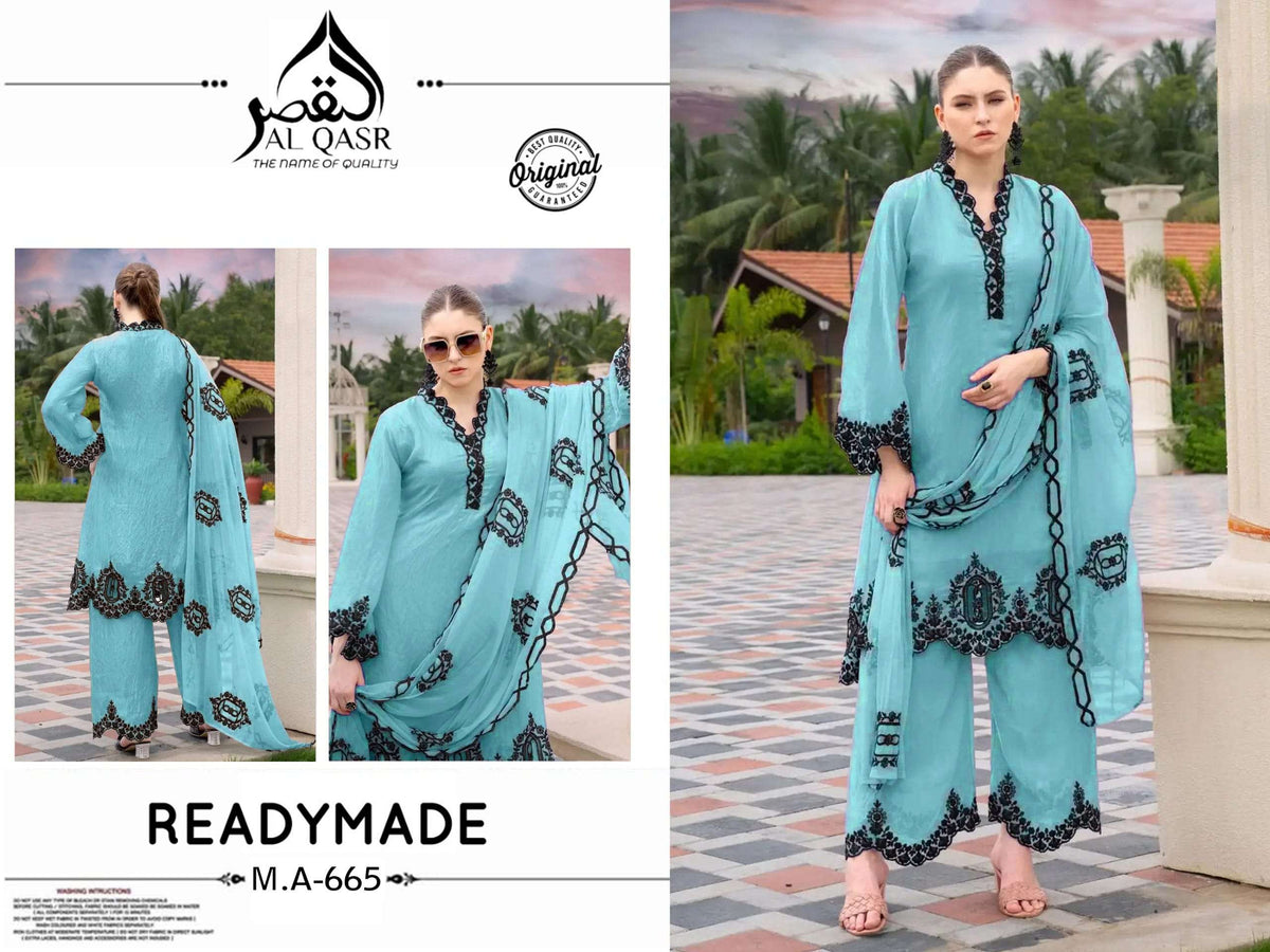 AL - QASR MA - 665 Pakistani Suit Set Wholesale Catalogue - Amrah Wholesale