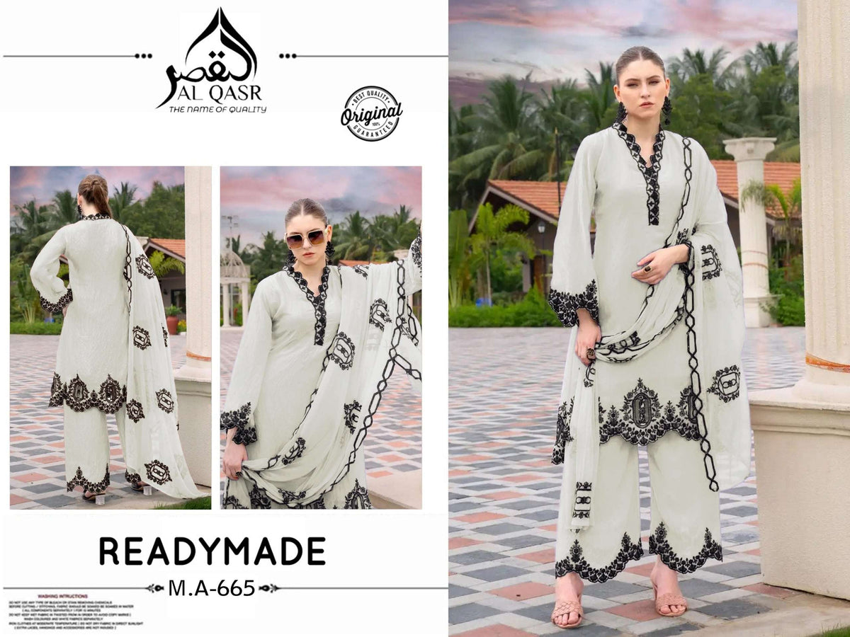 AL - QASR MA - 665 Pakistani Suit Set Wholesale Catalogue - Amrah Wholesale