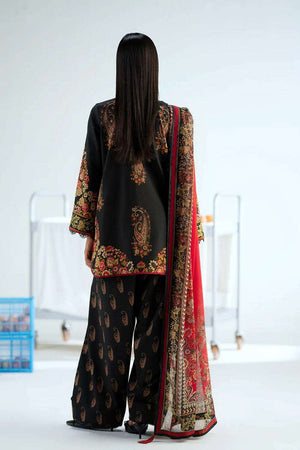 Al Safa S-3165 Imported Malai Satin Pakistani Suit Set Wholesale - Amrah Wholesale