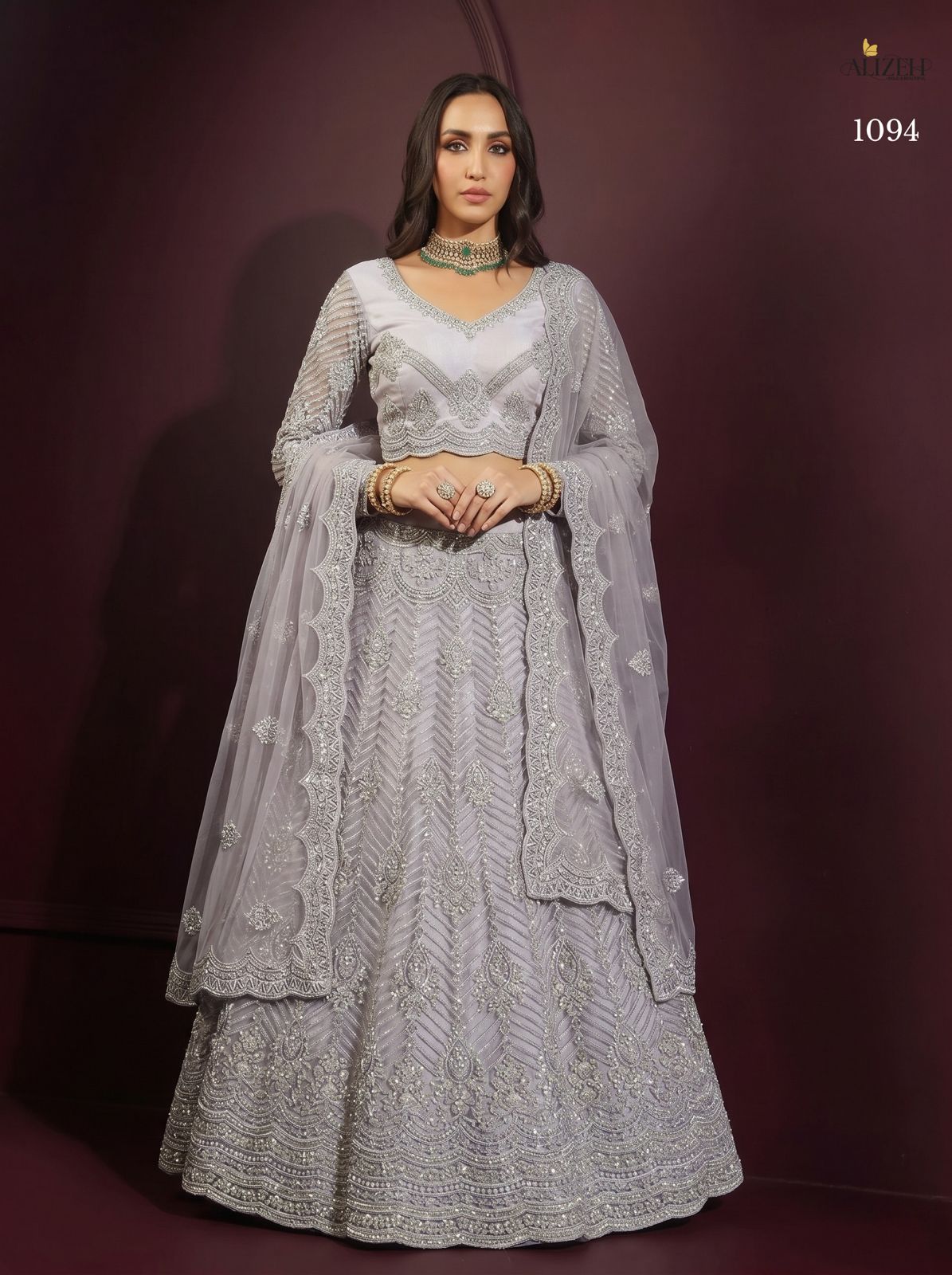 Alizeh 1091-1095 Net Designer Lehenga Choli