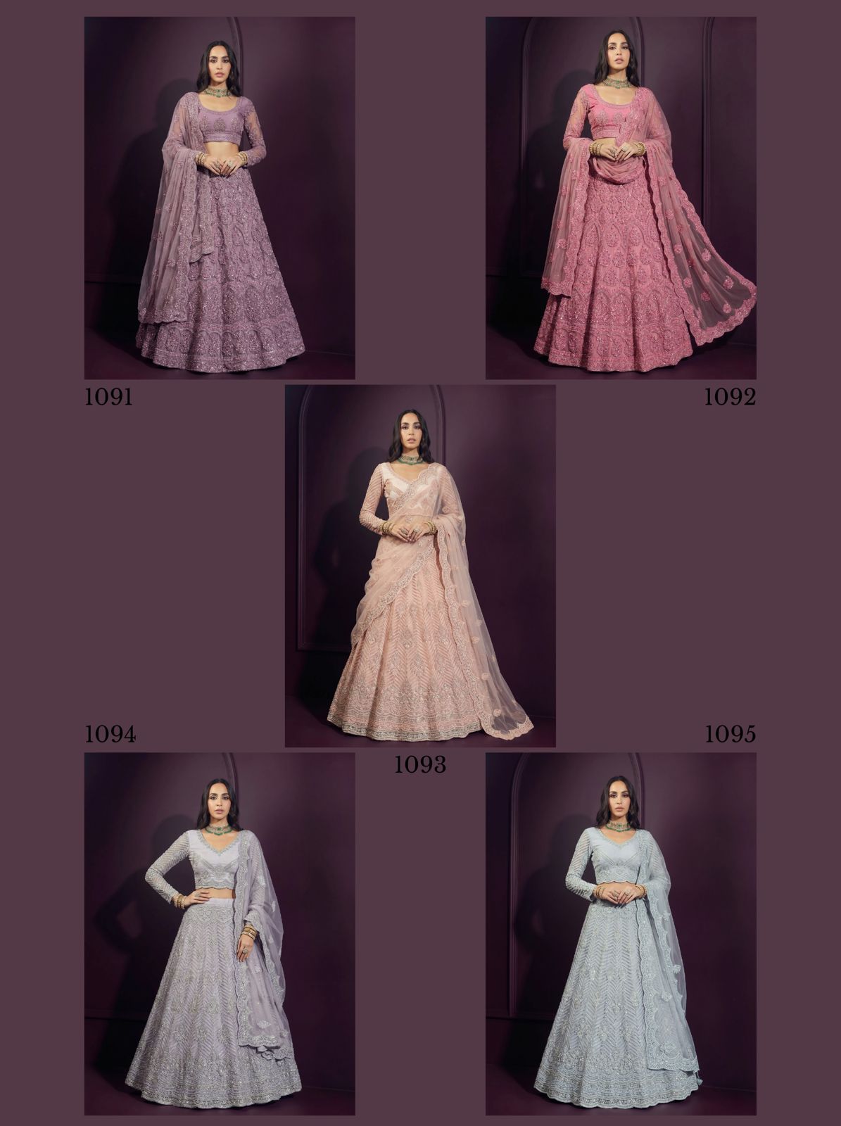 Alizeh 1091-1095 Net Designer Lehenga Choli