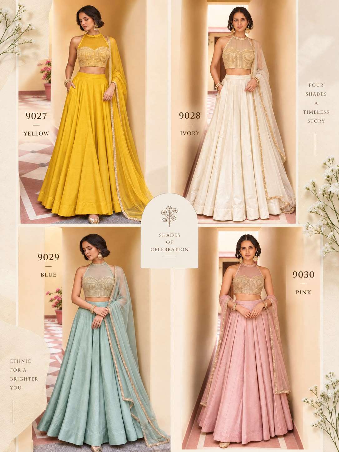 Alizeh 9027 To 9030 Roman Silk Printed Stitched Party Wear Lehenga Set