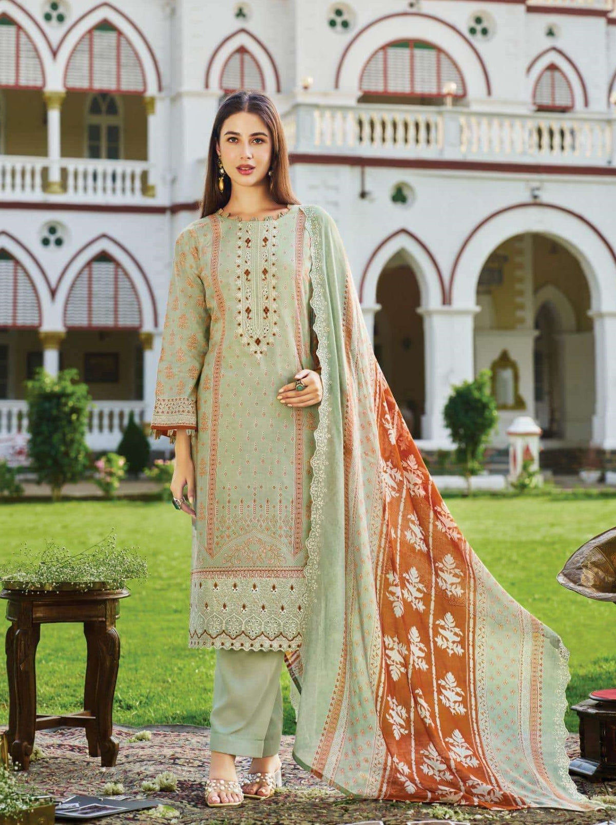 Almarina Alfaaz Cotton Printed Pakistani Suit