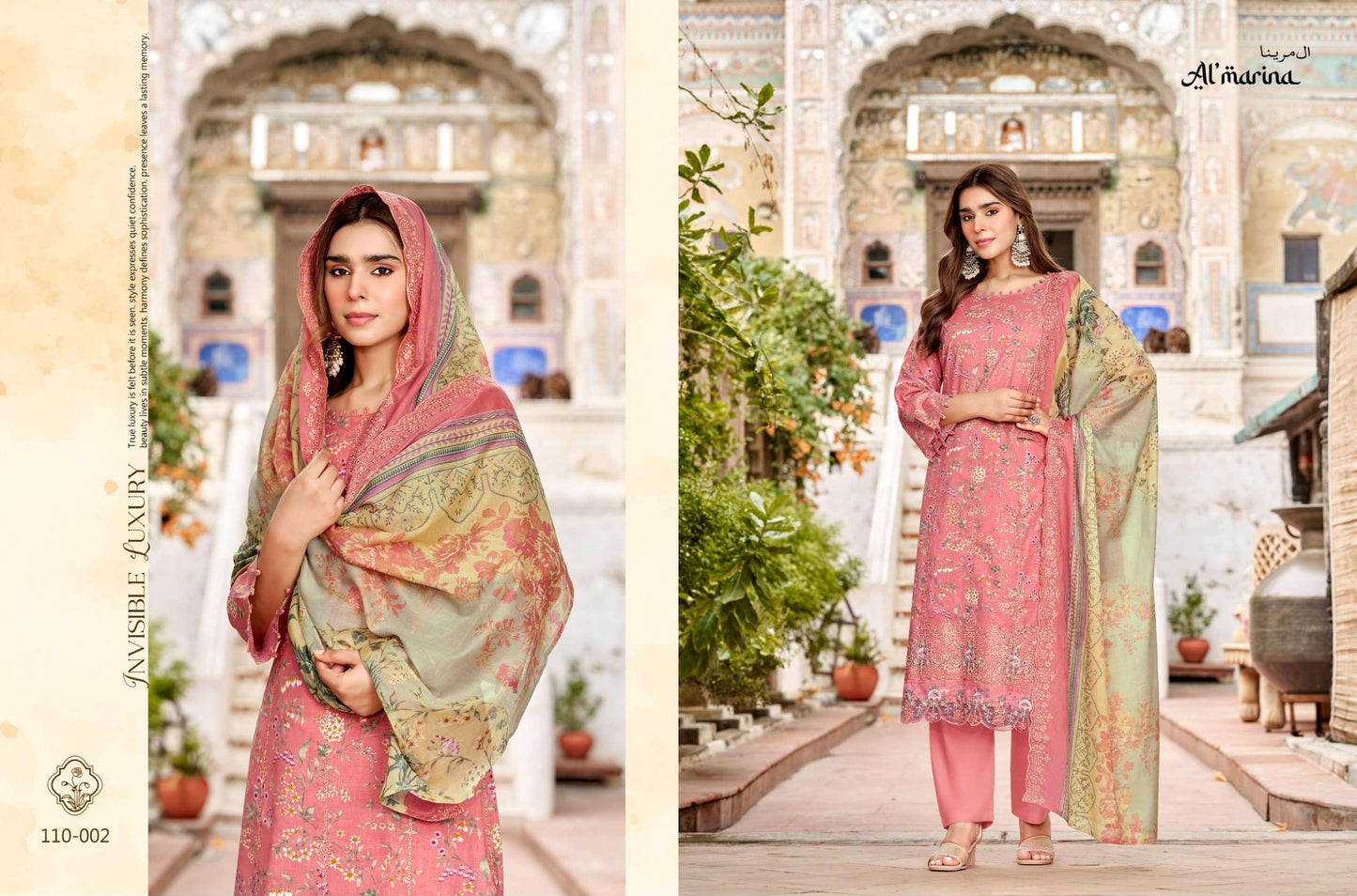 ALMARINA CHIKANKARI VOL-6 001 TO 006 Series Cotton Printed Pakistani Suit
