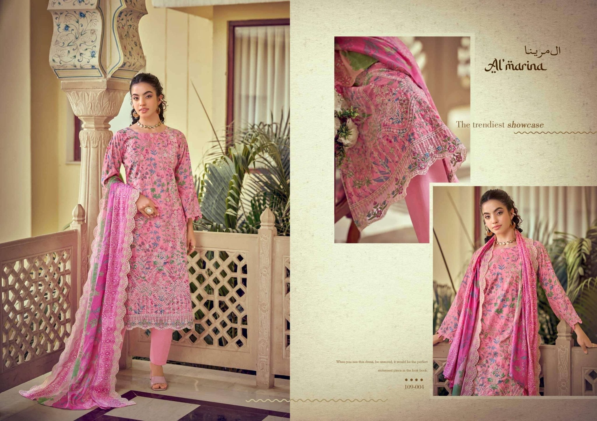 Almarina Chikankari Vol-5 Cotton Pakistani Suit - Amrah Wholesale
