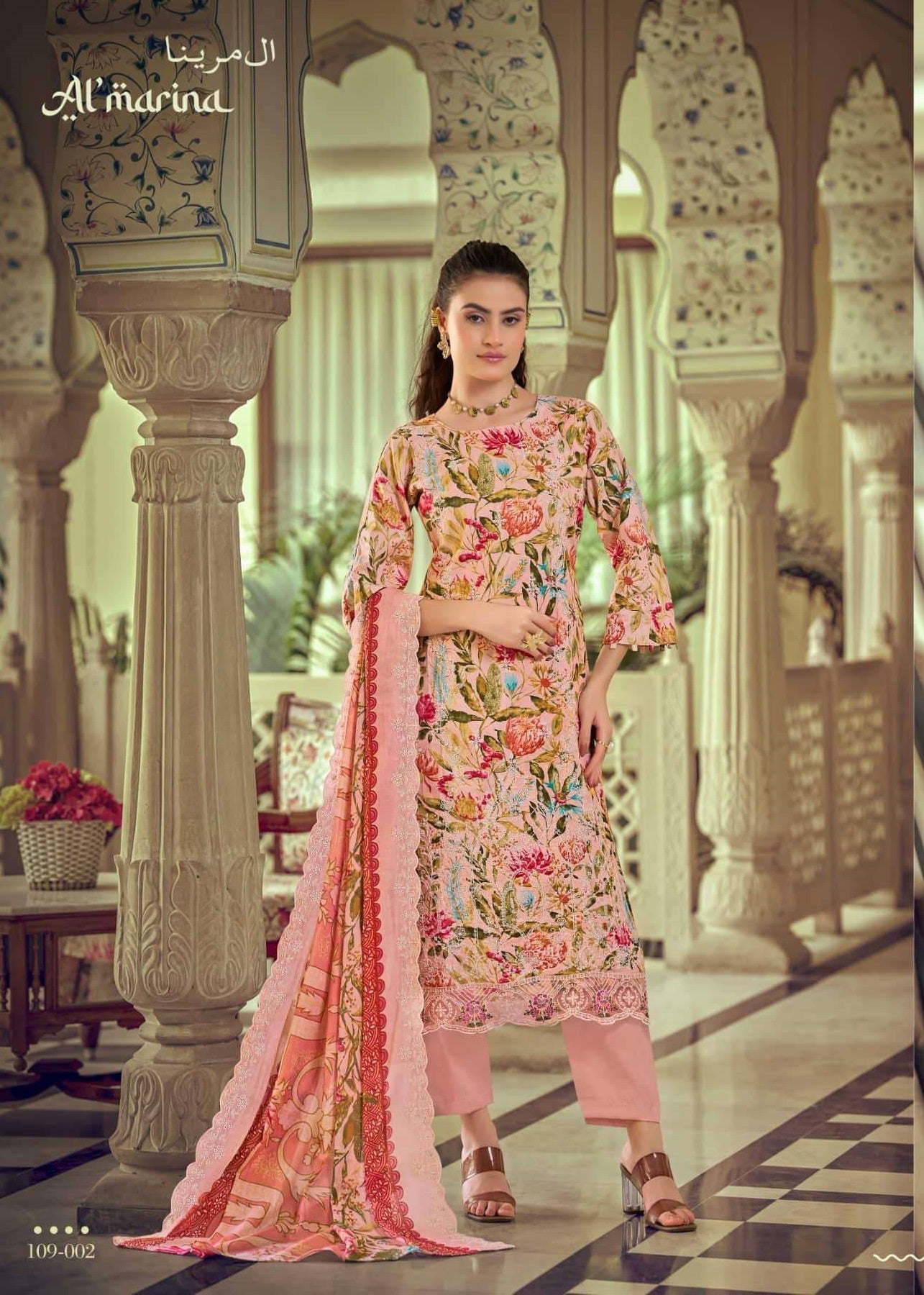 Almarina Chikankari Vol-5 Cotton Pakistani Suit - Amrah Wholesale