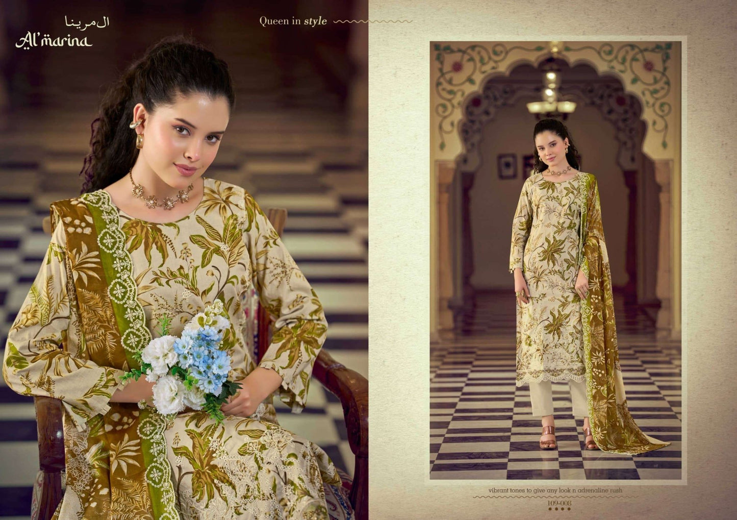 Almarina Chikankari Vol-5 Cotton Pakistani Suit - Amrah Wholesale