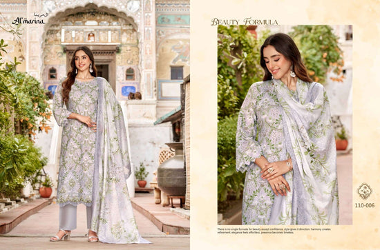 ALMARINA CHIKANKARI VOL-6 001 TO 006 Series Cotton Printed Pakistani Suit - Amrah Wholesale