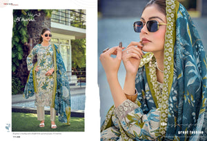 Almarina Nadiya Lawn Cotton Unstitched Pakistani Suit - Amrah Wholesale