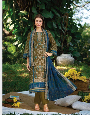 ALMARINA SUKOON - E - SAFAR Cotton Pakistani Suit - Amrah Wholesale