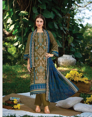 ALMARINA SUKOON-E-SAFAR Cotton Pakistani Suit