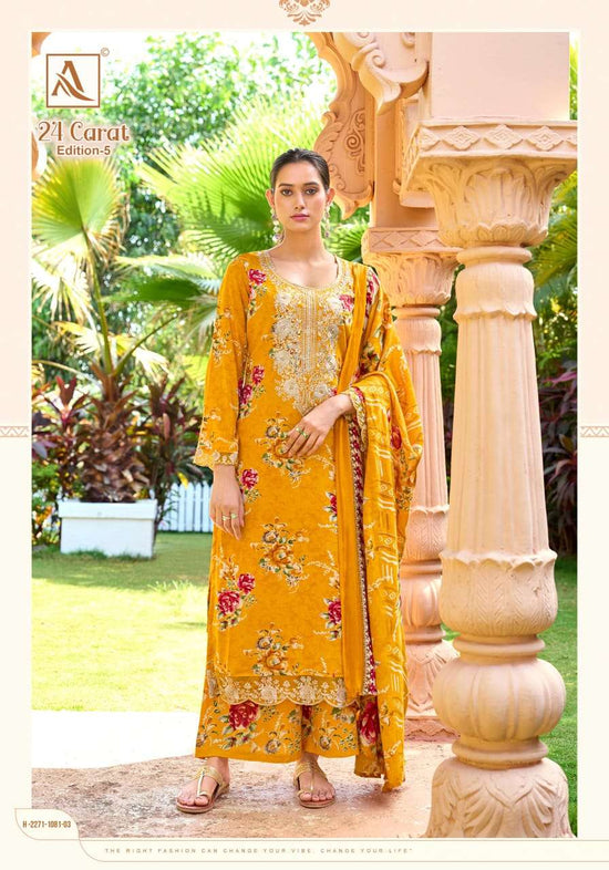 ALOK Suit 24 Carat Vol-05 Viscose Rayon Pakistani Suit