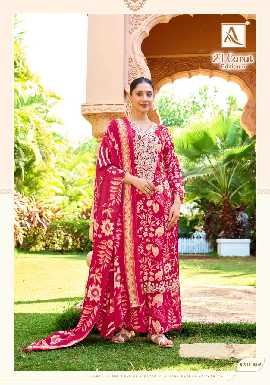ALOK Suit 24 Carat Vol-05 Viscose Rayon Pakistani Suit