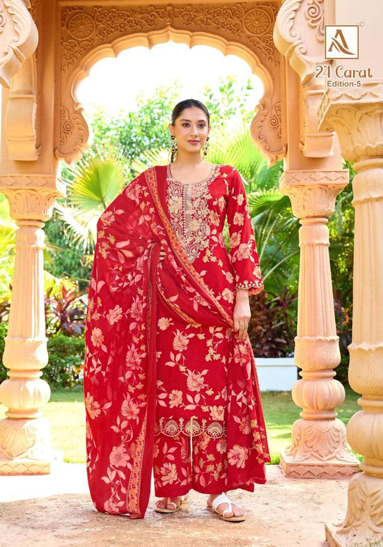 ALOK Suit 24 Carat Vol-05 Viscose Rayon Pakistani Suit