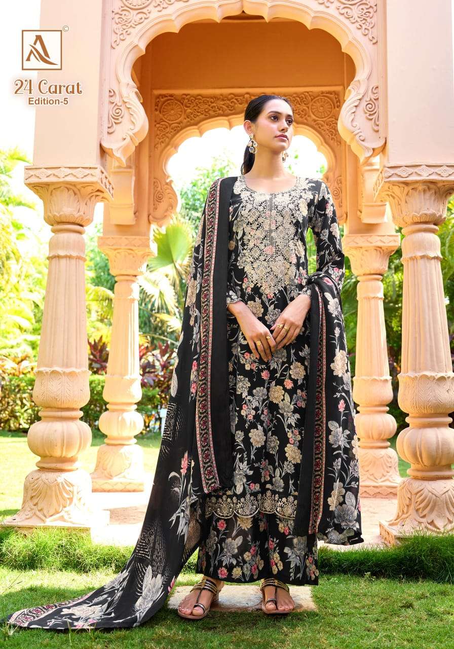 ALOK Suit 24 Carat Vol-05 Viscose Rayon Pakistani Suit