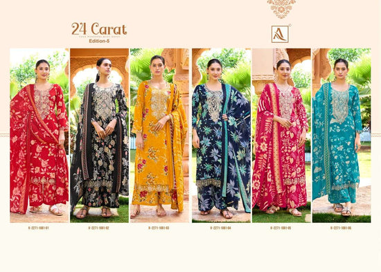 ALOK Suit 24 Carat Vol-05 Viscose Rayon Pakistani Suit