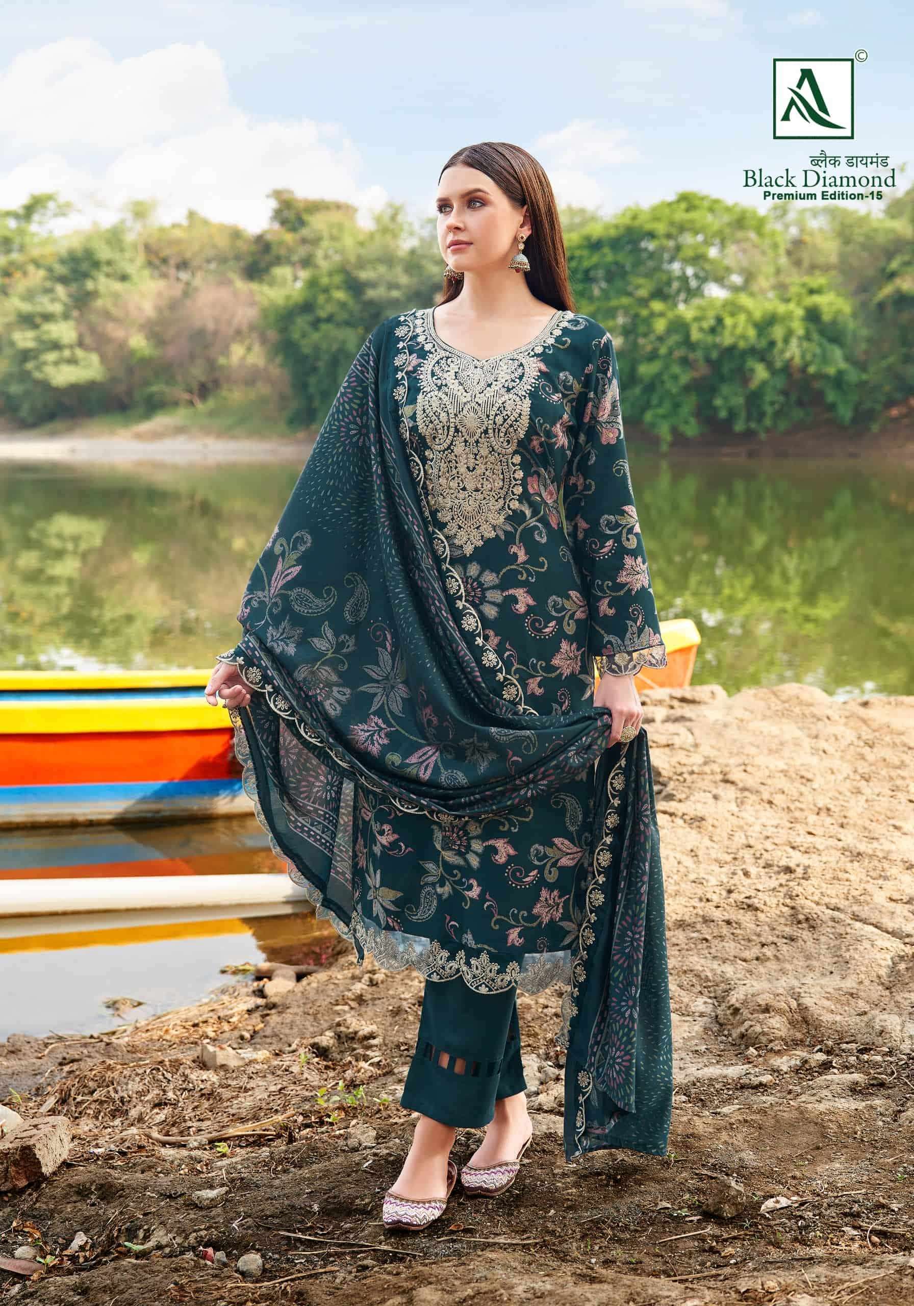 ALOK Black Diamond Vol-15 Rayon Pakistani Suit