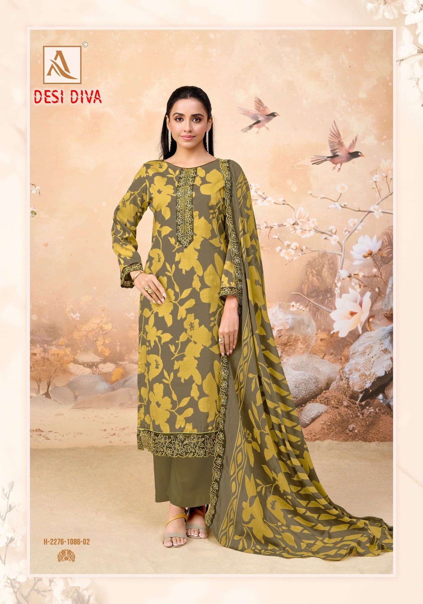 Alok Desi Diva Series Dress Material Wholesale Catalogue