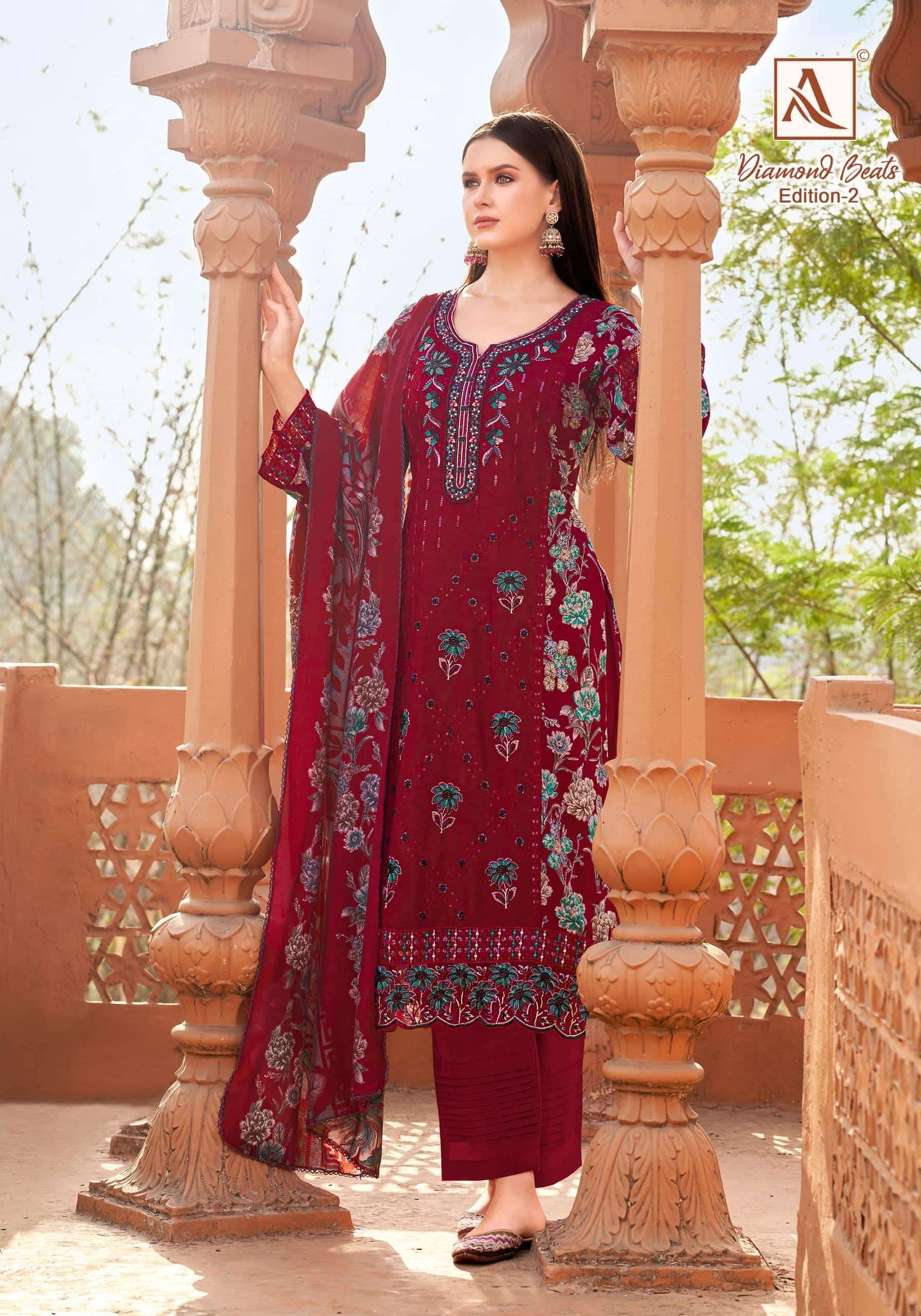 Alok Suit Diamond Beats Edition 2 Rayon Dress Material