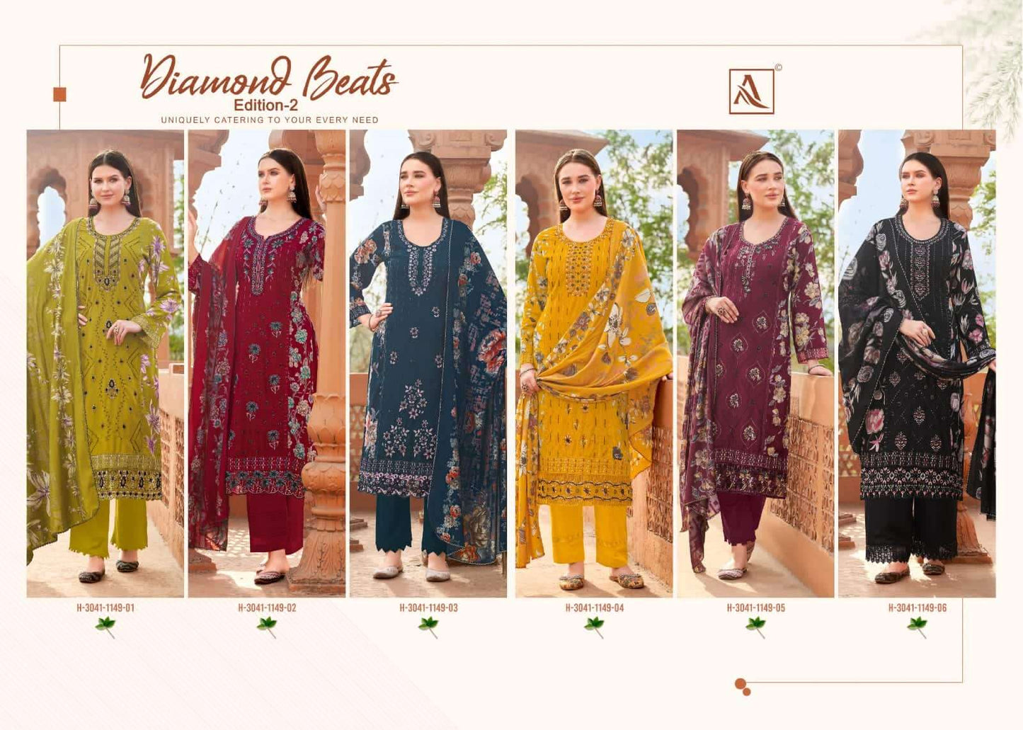 Alok Suit Diamond Beats Edition 2 Rayon Dress Material