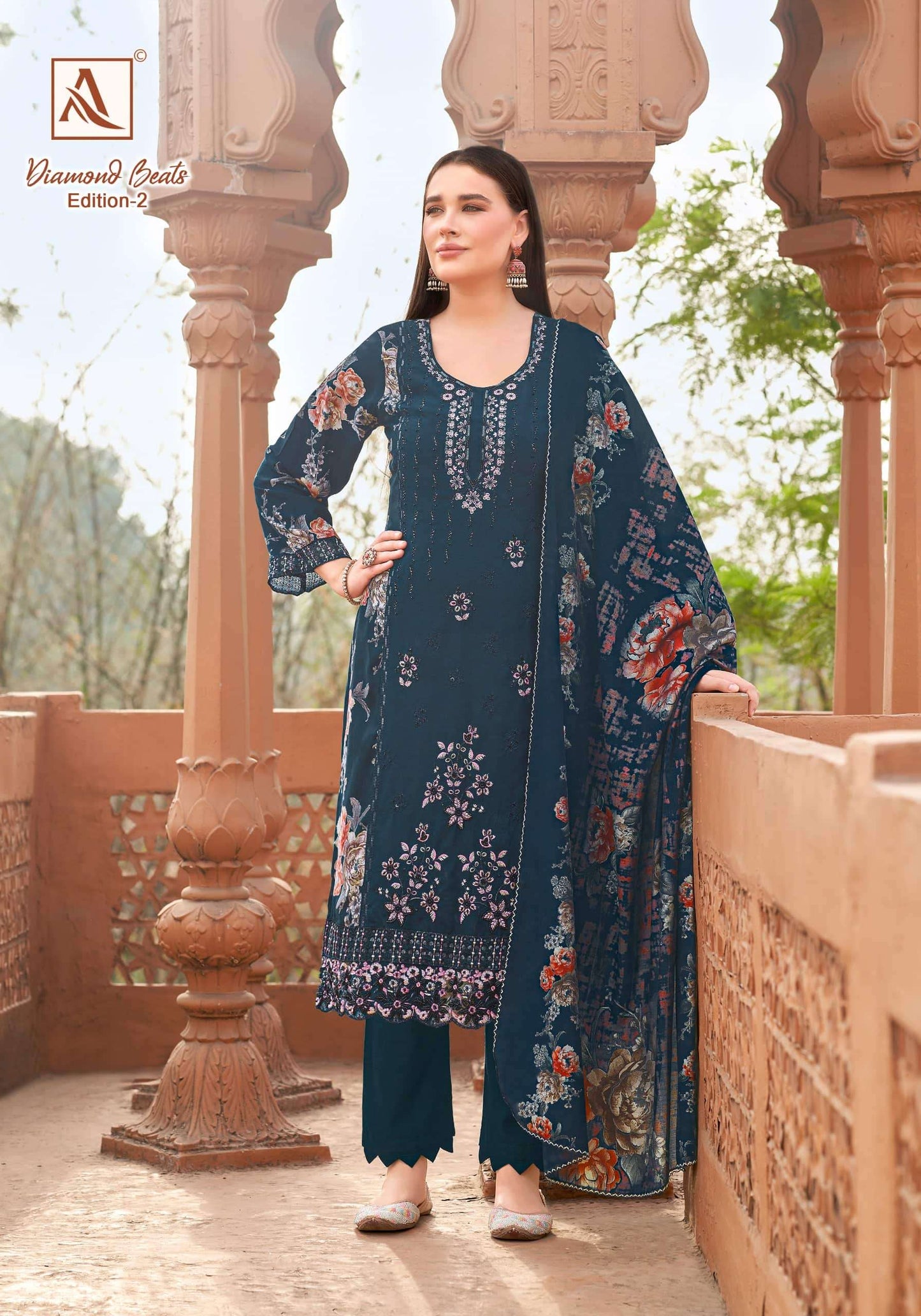Alok Suit Diamond Beats Edition 2 Rayon Dress Material