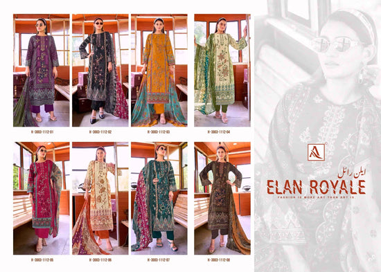 Alok Suit Elan Royale Pure Cambric Cotton Pakistani Suit