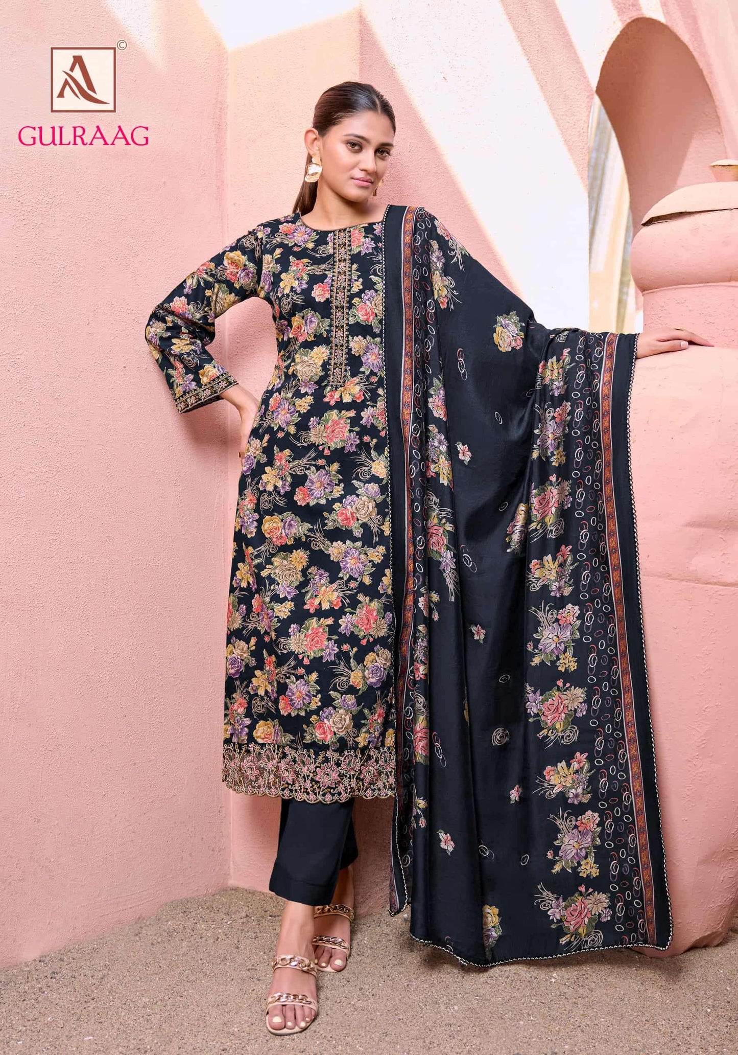 ALOK SUIT GULRAAG Jaam Printed Pakistani Suit Set