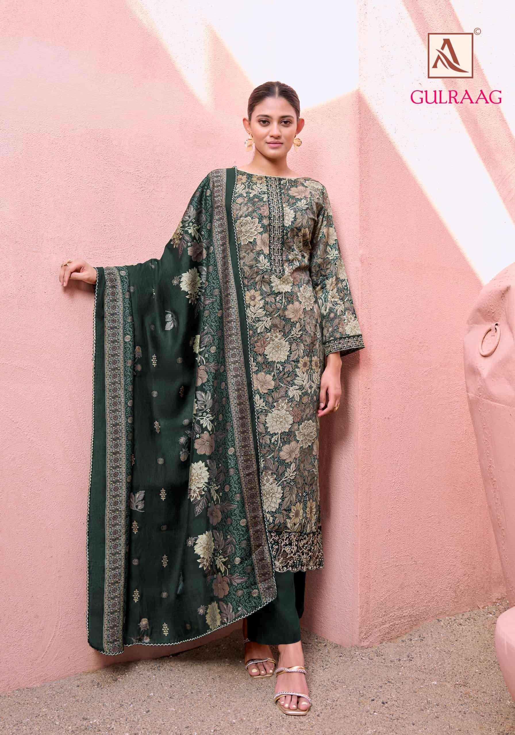 ALOK SUIT GULRAAG Jaam Printed Pakistani Suit Set