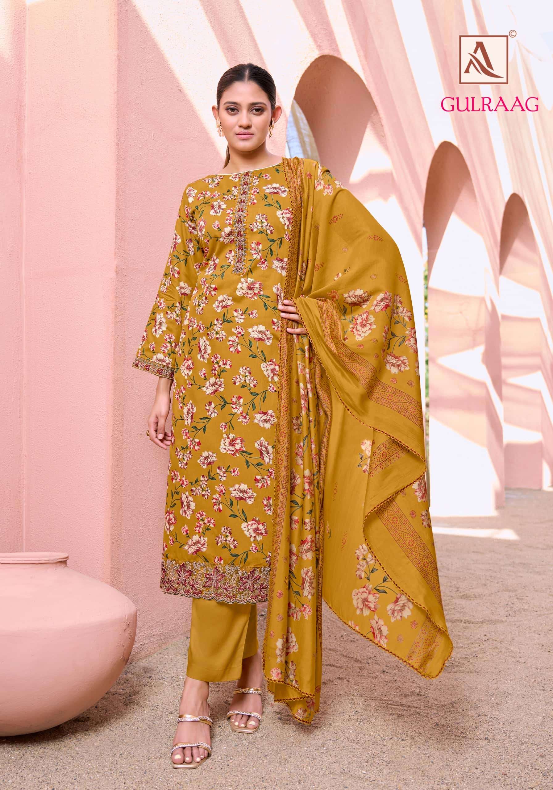 ALOK SUIT GULRAAG Jaam Printed Pakistani Suit Set