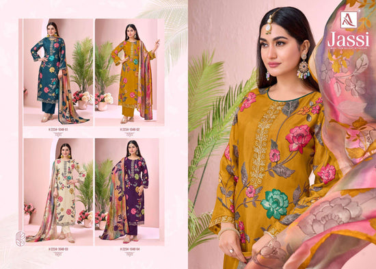 Alok Suit Jassi Series Viscose Muslin Dress Material