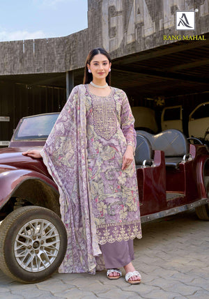 Alok Suit Rang Mahal Dress Material Wholesale Catalogue