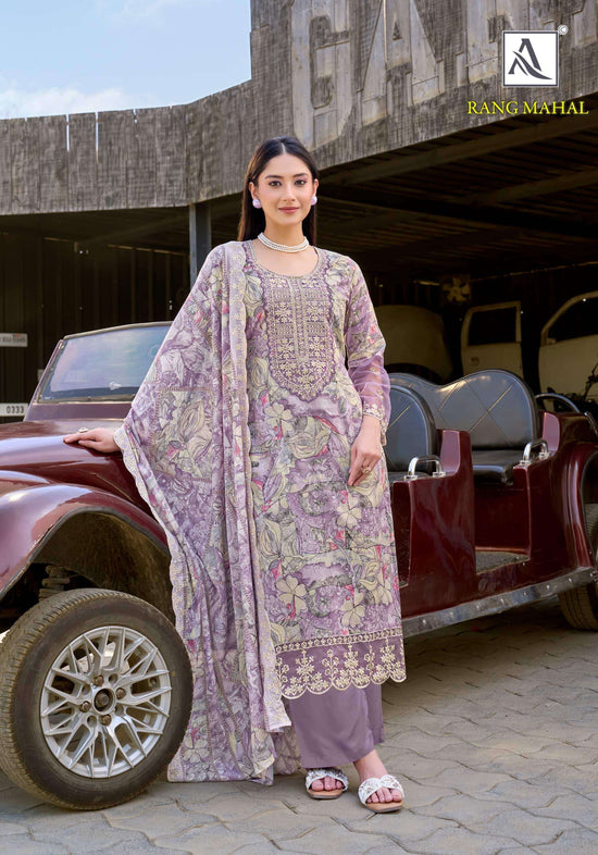 Alok Suit Rang Mahal Dress Material Wholesale Catalogue